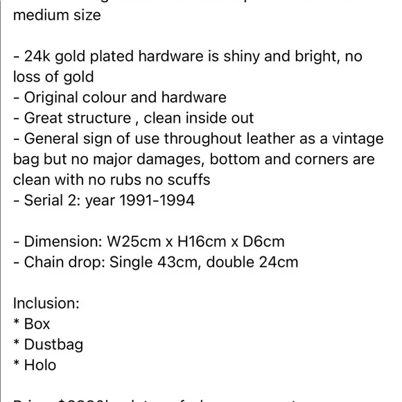 Chanel medium classic flap in lambskin - Picture 15 of 15